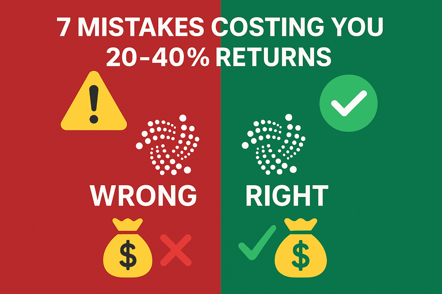 IOTA staking optimization guide showing common mistakes and solutions