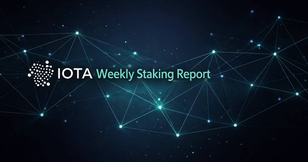 IOTA Staking Weekly - Feb 9, 2026